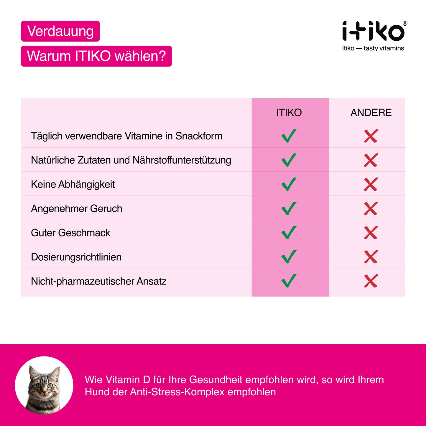 Vitamine für Katzen "Verdauung"