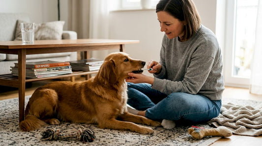 Zahnpflege für den Hund ganz entspannt im eigenen Wohnzimmer